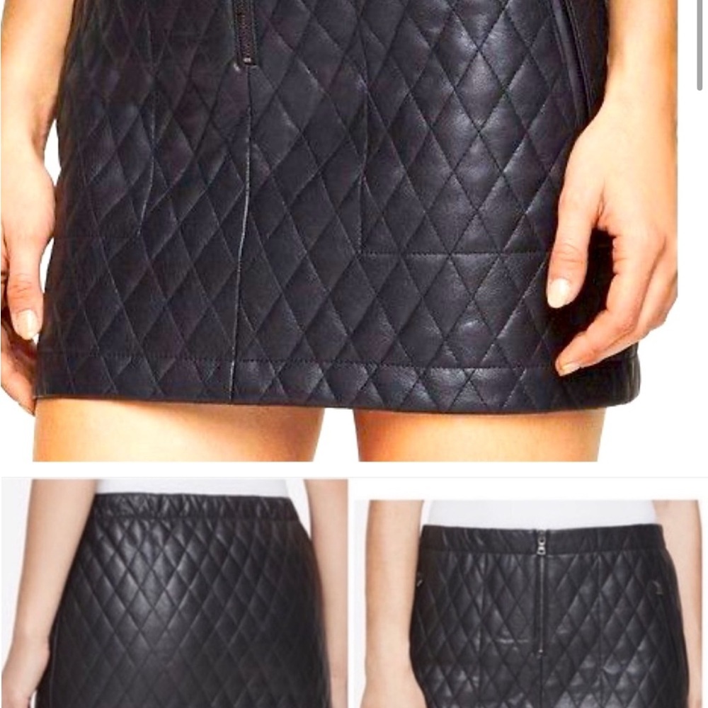 BCBGMaxAzria Quiltes Mini Skirt - Picture 2 of 8